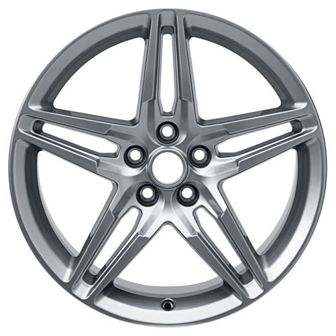 GENUINE FORD 2179552 MUSTANG ALLOY WHEEL 19" FRONT, 5 X 2-SPOKE DESIGN, FORGED SILVER | ML Performance UK