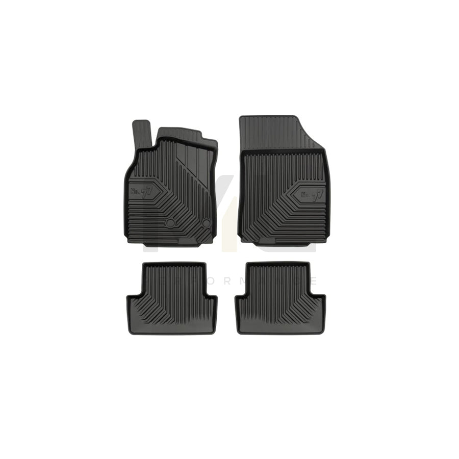 FROGUM Tailored 77407381 Floor mat set for RENAULT MEGANE Elastomer, Front and Rear, Quantity: 4, Black | ML Performance Car Parts