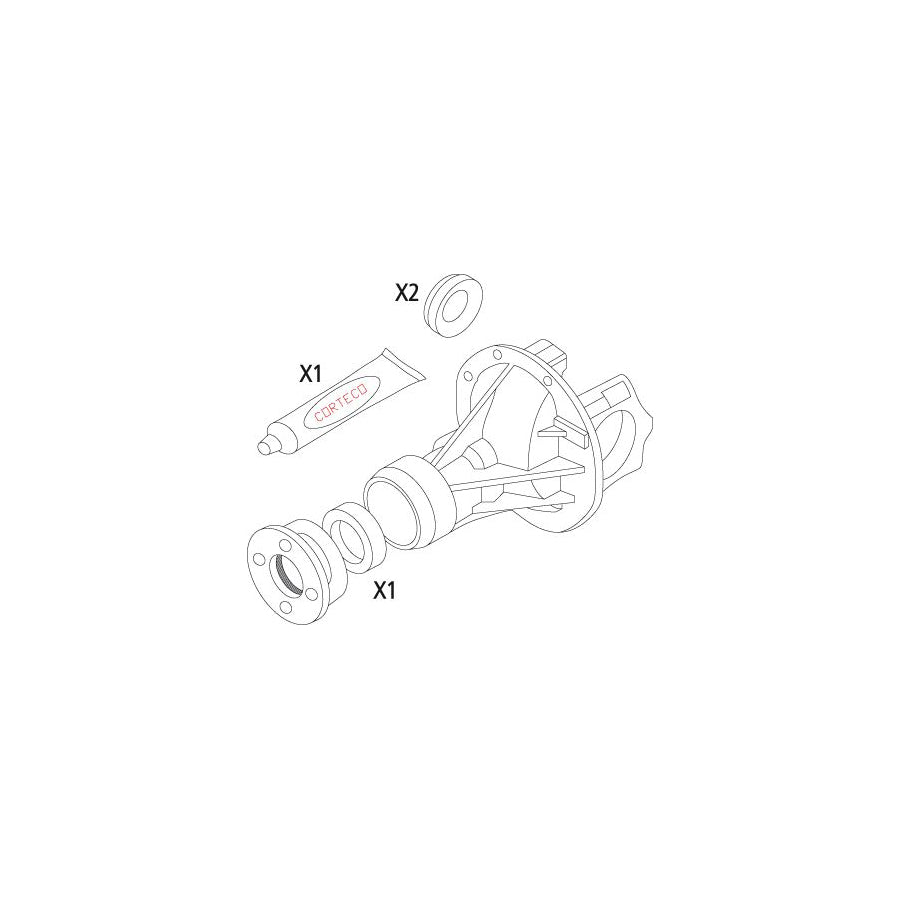 Corteco 19536212 Gasket Set, Differential | ML Performance UK