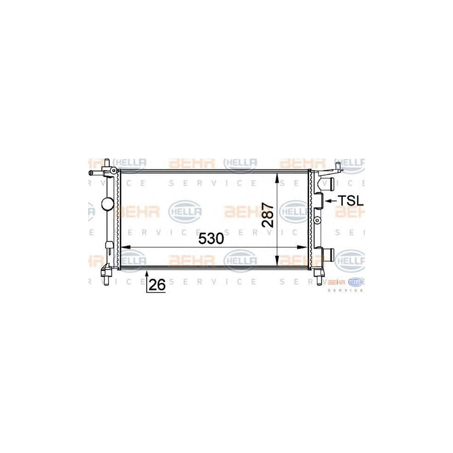 Hella 8MK 376 722-444 Engine Radiator