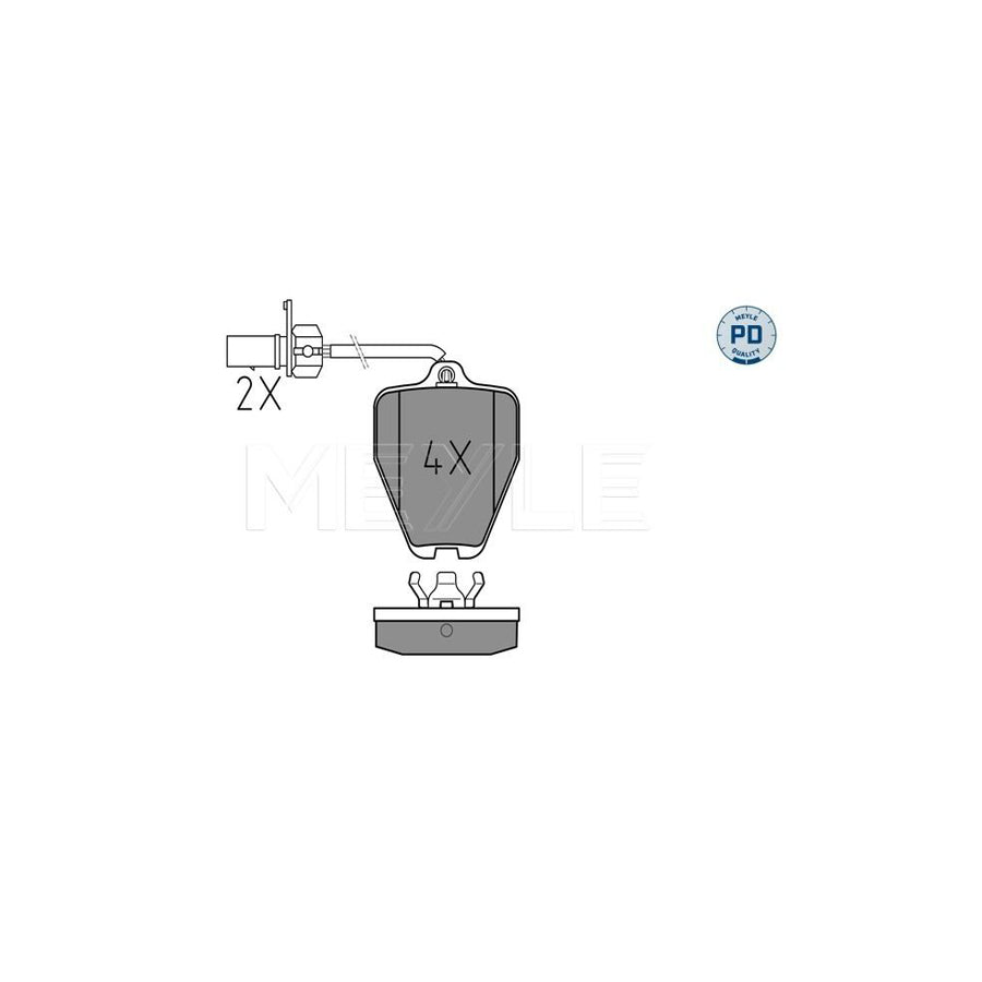 Meyle 025 214 5418/Pd Brake Pad Set