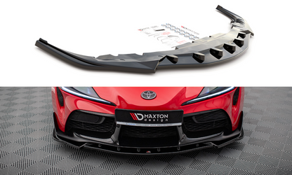 Maxton Design TO-SU-5-FD4T Front Splitter V.4 Toyota Supra MK5 | ML Performance UK Car Parts