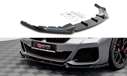 Maxton Design BM-5-G30F-MPACK-FD1T Front Splitter V.1 BMW Series 5 G30 Facelift M-Pack | ML Performance UK Car Parts