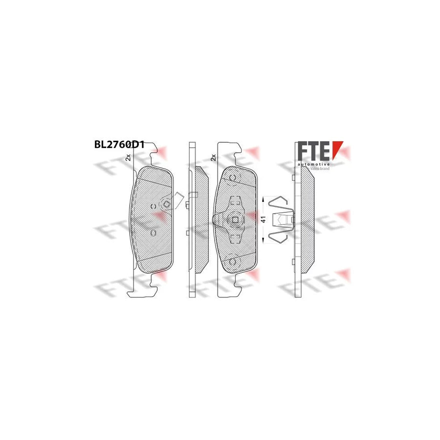 Fte 9011095 Brake Pad Set | ML Performance UK Car Parts