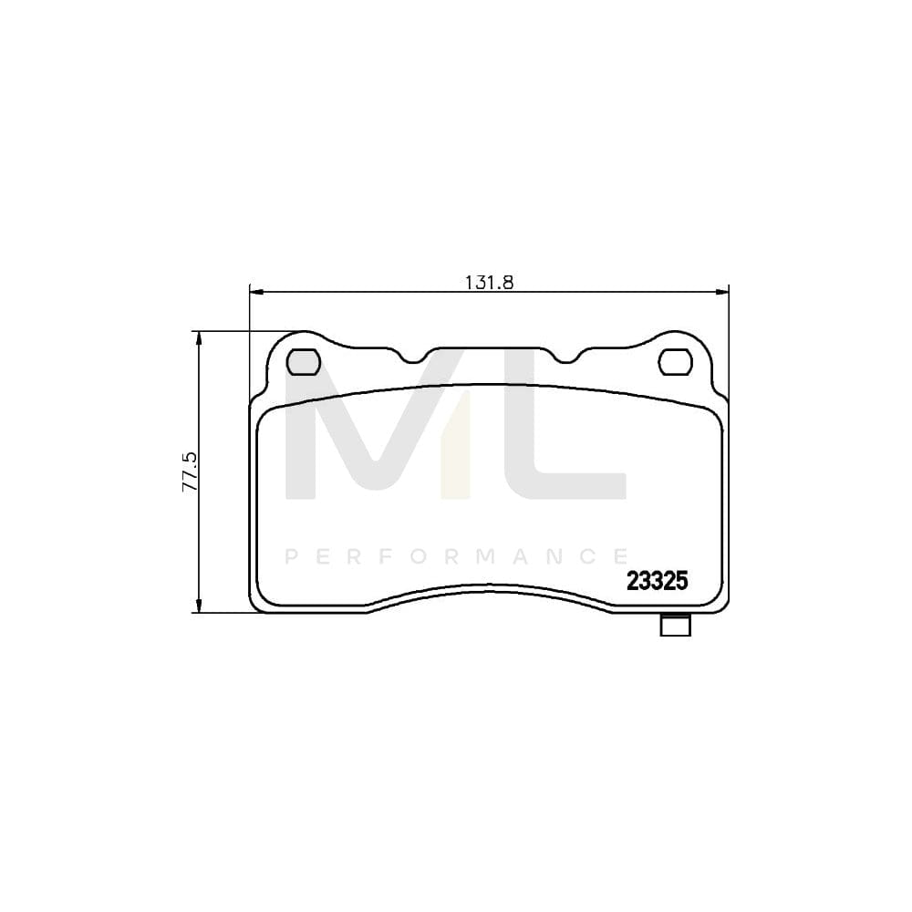 Hella 8DB 355 014-451 Brake Pad Set With Acoustic Wear Warning | ML Performance Car Parts