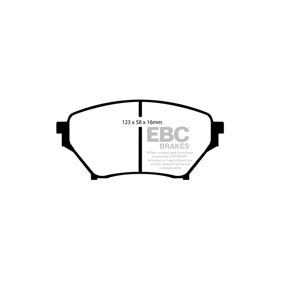 EBC PD06KF391 Mazda MX5 Mk2 Greenstuff Front Brake Pad & USR Disc Kit - Akebono Caliper 2 | ML Performance UK Car Parts