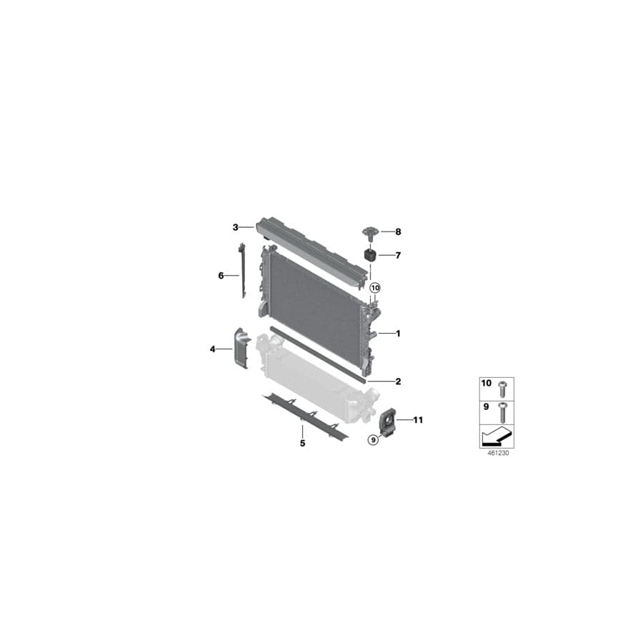 Genuine BMW 17118577642 G12 G31 G30 Sealing (Inc. 730Ld, 530d & 640dX) | ML Performance UK Car Parts