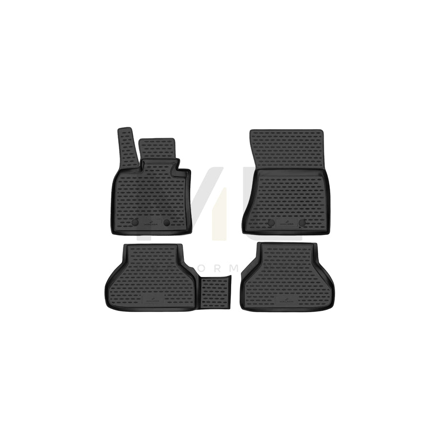 WALSER Tailored, XTR 75182 Floor mat set Elastomer, Front and Rear, Black | ML Performance Car Parts