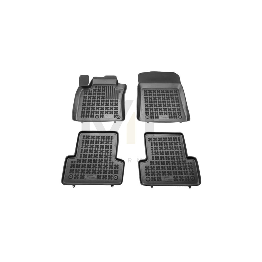 REZAW PLAST 201903 Floor mat set for RENAULT Modus / Grand Modus (F, JP) Elastomer, Front and Rear, Black | ML Performance Car Parts