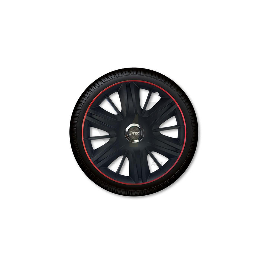 J-TEC Maximus, GTR J15177 Wheel trims 15 Inch Black/Red | ML Performance Car Parts