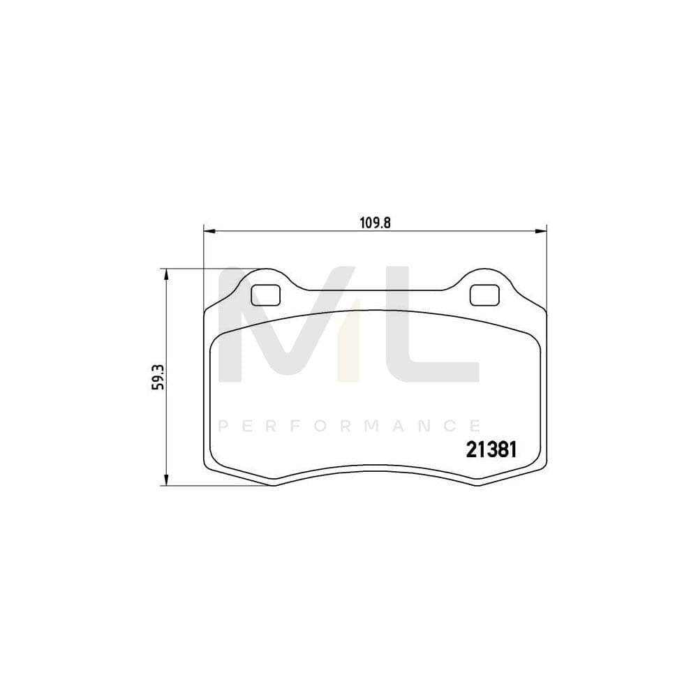 Brembo P 24 073 Brake Pad Set Excl. Wear Warning Contact | ML Performance Car Parts