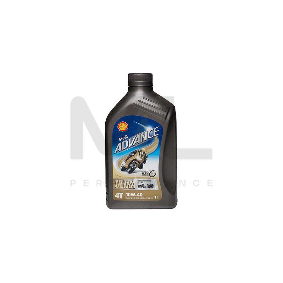 Shell Advance 4T 10W-40 Ultra FS Motorcycle 4 Stroke - 1Ltr Engine Oil ML Performance UK ML Car Parts