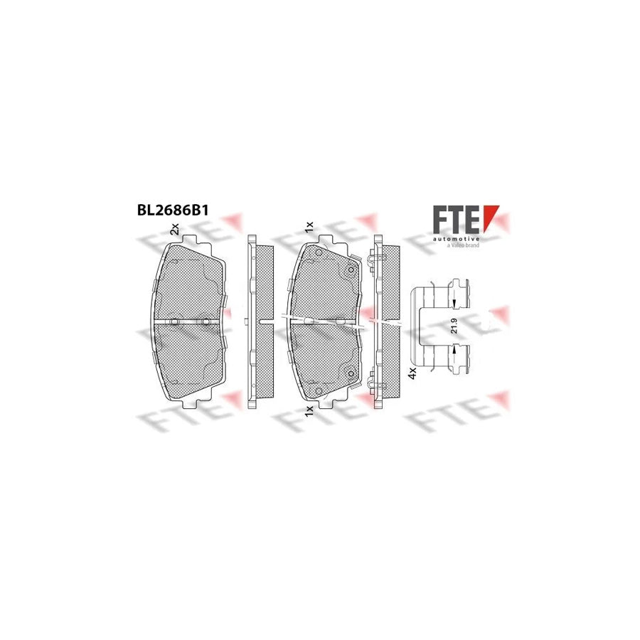 Fte 9011091 Brake Pad Set For Kia Picanto Ii (Ta) | ML Performance UK Car Parts