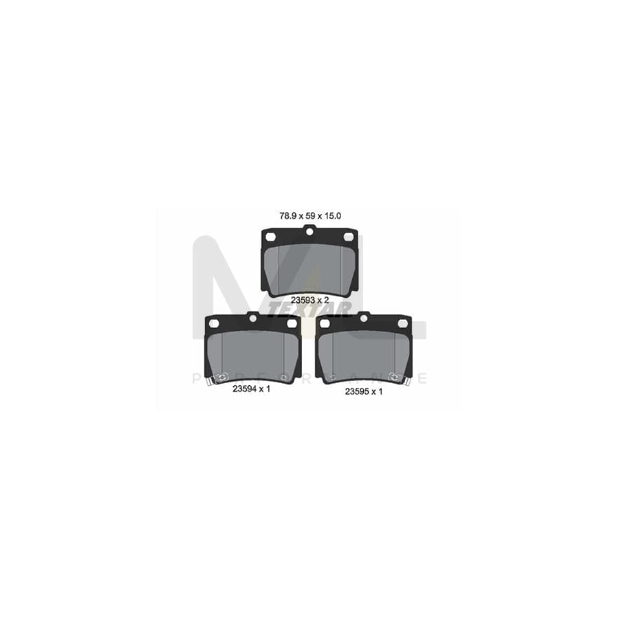 TEXTAR 2359301 Brake pad set with acoustic wear warning | ML Performance Car Parts