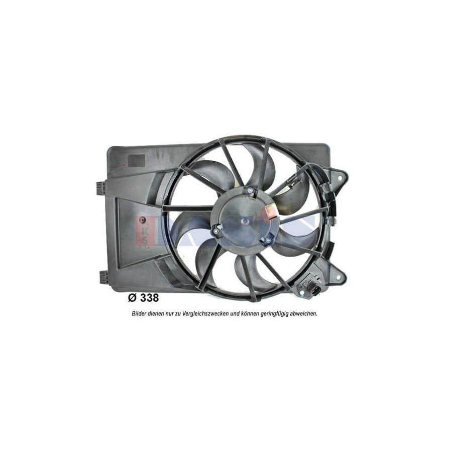 AKS Dasis 088115N Fan, Radiator For Fiat Doblo | ML Performance UK