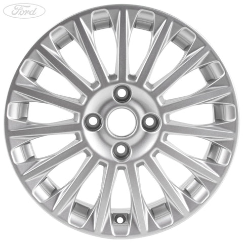 GENUINE FORD 2038785 FIESTA ALLOY WHEEL 16" 15-SPOKE DESIGN, SPARKLE SILVER,2012 - 2017 | ML Performance UK