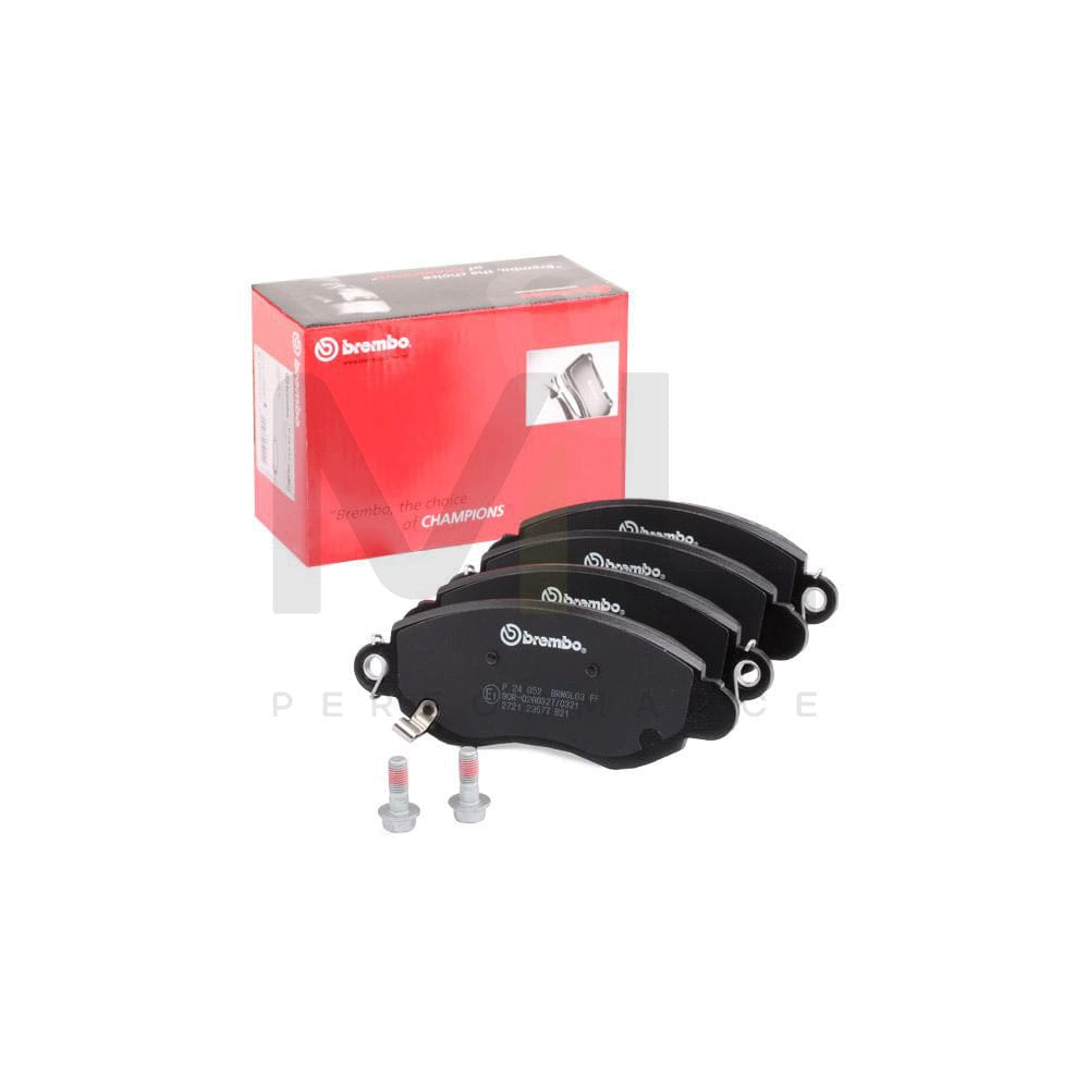 Brembo P 24 052 Brake Pad Set For Ford Transit With Acoustic Wear Warning, With Brake Caliper Screws | ML Performance Car Parts