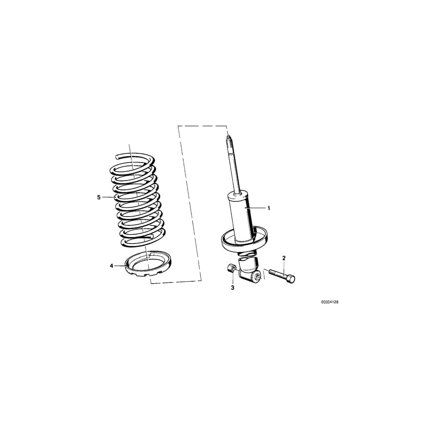 Genuine BMW 33539055855 E21 Coil Spring MOTORSPORT (Inc. 320, 315 & 323i) | ML Performance UK Car Parts