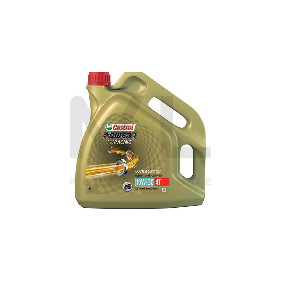 Castrol Power1 10W-30 Racing 4T Motorcycle 4 Stroke - 4Ltr Engine Oil ML Performance UK ML Car Parts