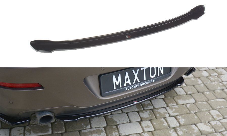 Maxton Design BM-6-06-GC-RD1T Central Rear Splitter BMW Series 6 Gran CoupÃ© M-Pack F06 | ML Performance UK Car Parts