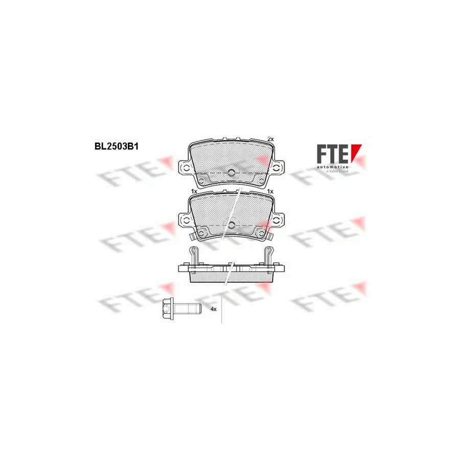 Fte BL2503B1 Brake Pad Set For Honda Civic | ML Performance UK Car Parts