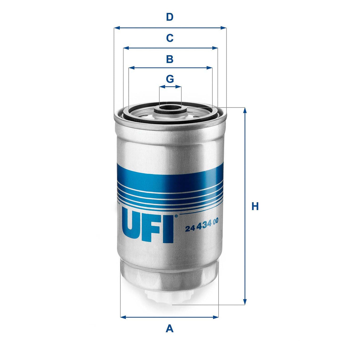 UFI 24.434.00 Fuel Filter