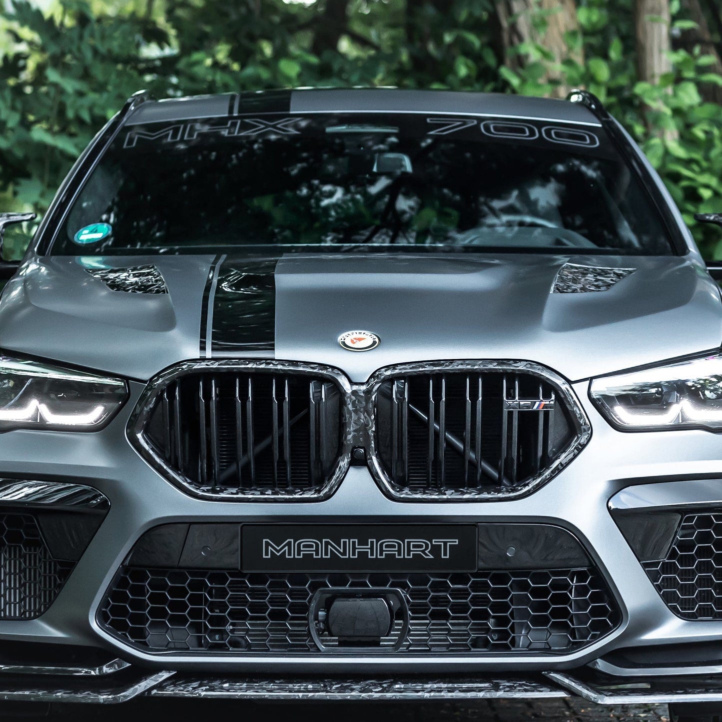 MANHART MH3F9611001 FORGED CARBON HOOD FOR BMW F96 X6M (COMPETITION) WITH GTR AIR-VENTS