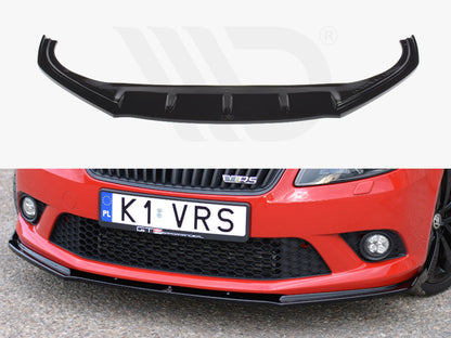 Maxton Design SK-FA-2-RS-FD1T Front Splitter Skoda Fabia Rs Fits | ML Performance UK Car Parts