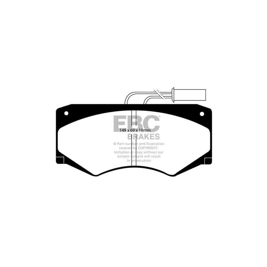 EBC PDKF976 Iveco Daily Ultimax Front Brake Pad & Plain Disc Kit 2 | ML Performance UK Car Parts