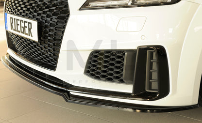 Rieger 00088188 Audi 8J-FV 8S Front Splitter (TT & TTS) 6 | ML Performance UK Car Parts