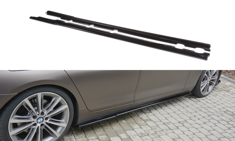 Maxton Design BM-6-06-GC-SD1T Side Skirts Diffusers BMW Series 6 Gran CoupÃ© F06 | ML Performance UK Car Parts