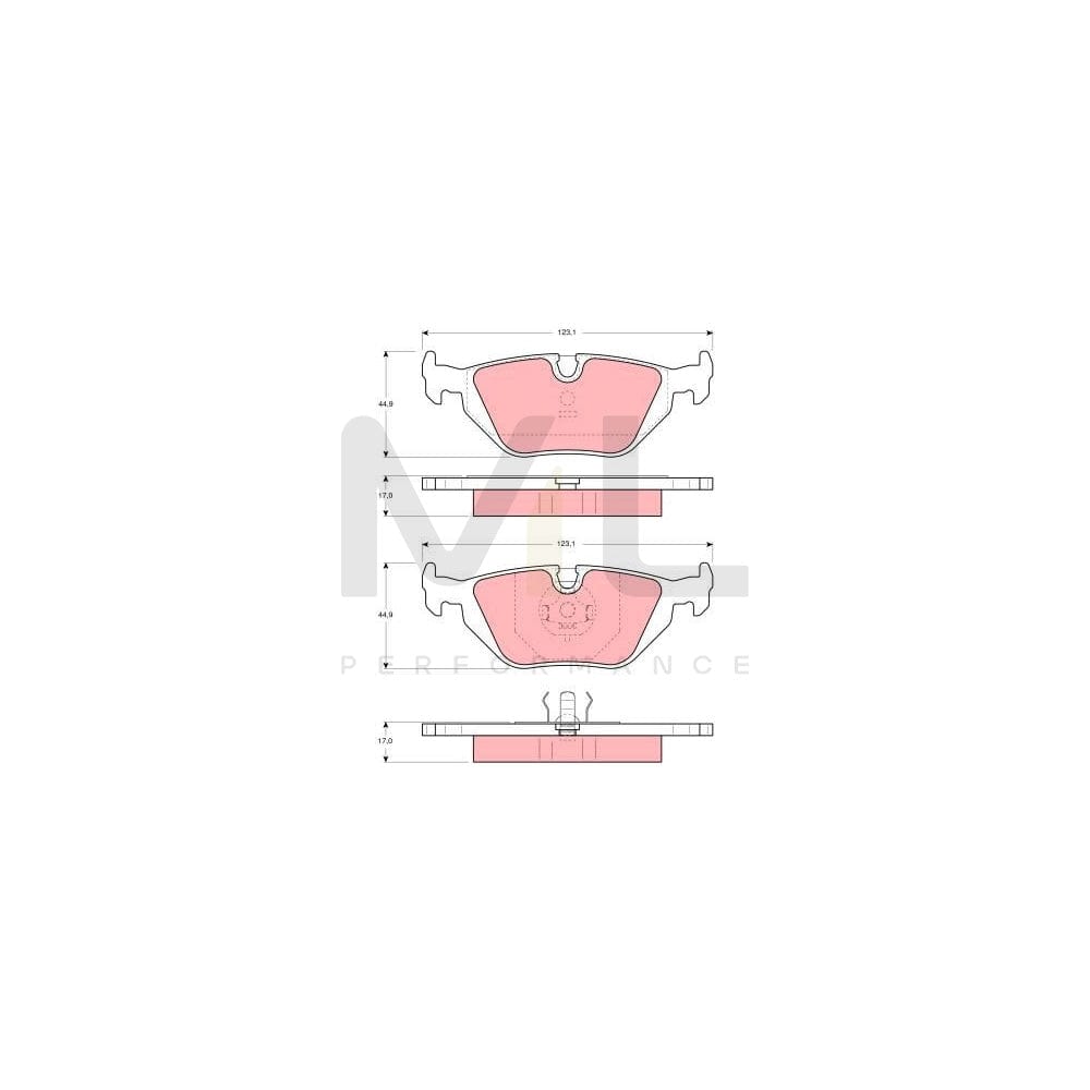 TRW Cotec Gdb1189 Brake Pad Set Prepared For Wear Indicator | ML Performance Car Parts