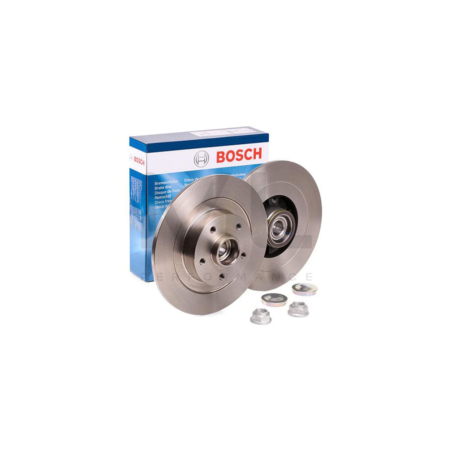 BOSCH 0 986 479 445 Brake Disc Solid, Oiled, with ABS sensor ring, with wheel bearing | ML Performance Car Parts