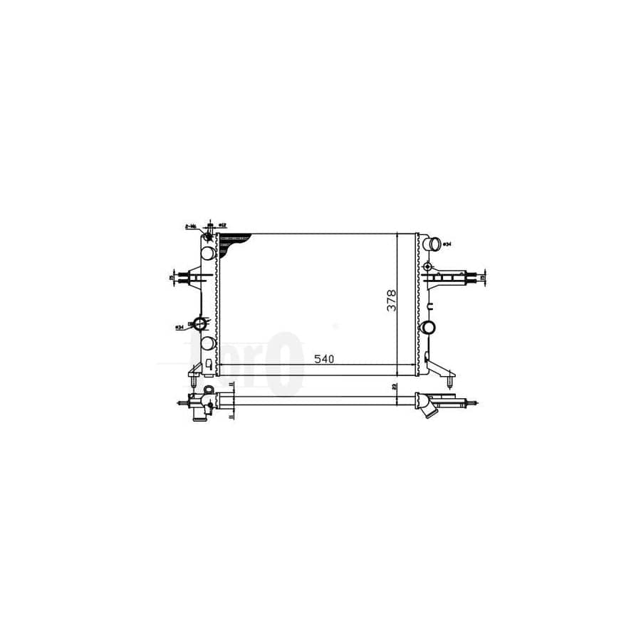 Abakus 0370170022 Engine Radiator | ML Performance UK