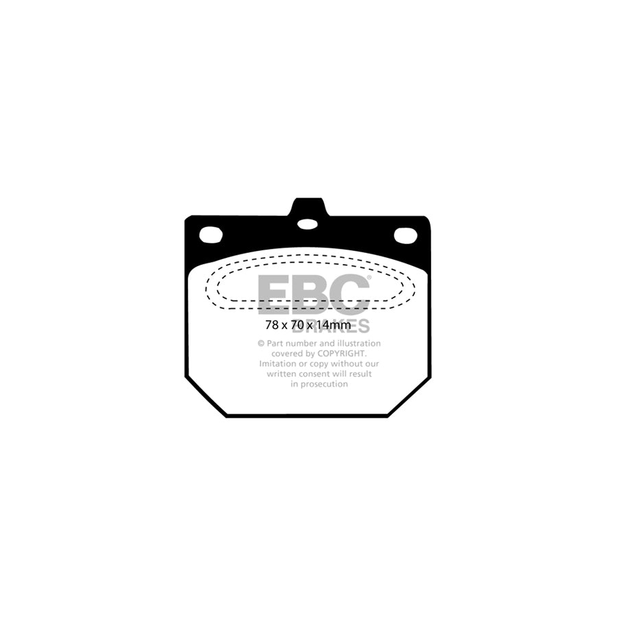 EBC DP562 Datsun Nissan Ultimax Front Brake Pads (Inc. 280C & Pick Up) 2 | ML Performance UK Car Parts