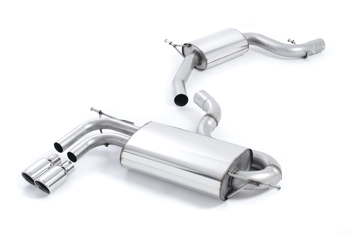 MillTek SSXVW266 Audi VW Resonated Cat-Back Exhaust with Smaller-Volume Rear Silencer (Inc. A3 & Golf)