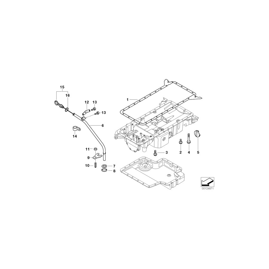 Genuine BMW 11438022663 E52 Bracket, Oil Circuit Pipe (Inc. AlpinaV8) | ML Performance UK Car Parts