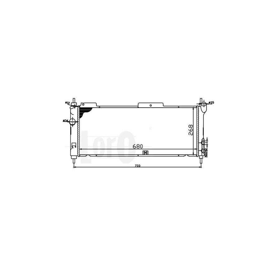 Abakus 0370170011 Engine Radiator For | ML Performance UK