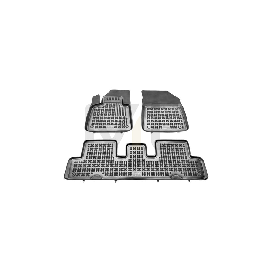 REZAW PLAST 201227 Floor mat set for CITROﾃ起 C4 II Picasso Elastomer, Front and Rear, Black | ML Performance Car Parts