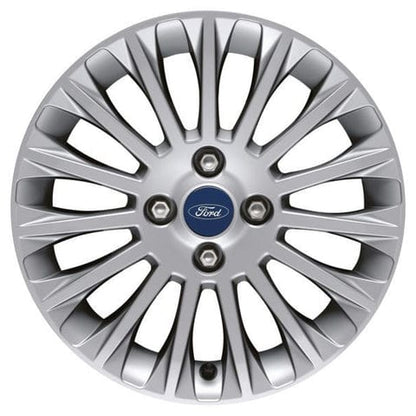 GENUINE FORD 2238220 x4 SET OF 4 FIESTA ALLOY WHEEL 16" 15-SPOKE DESIGN, SILVER 09/2008 - 10/2012 | ML Performance UK