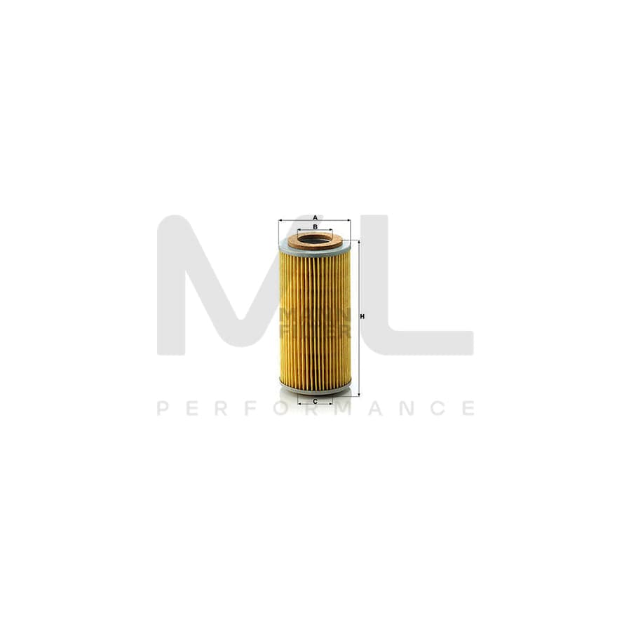 MANN-FILTER H 804 x Oil Filter with seal, Filter Insert | ML Performance Car Parts