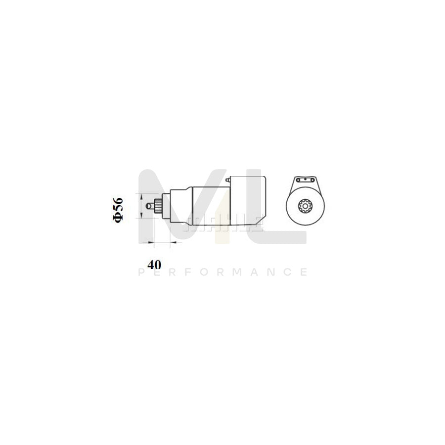 MAHLE ORIGINAL MS 530 Starter motor 24V 6,6kW, Teeth Quant.: 11 | ML Performance Car Parts