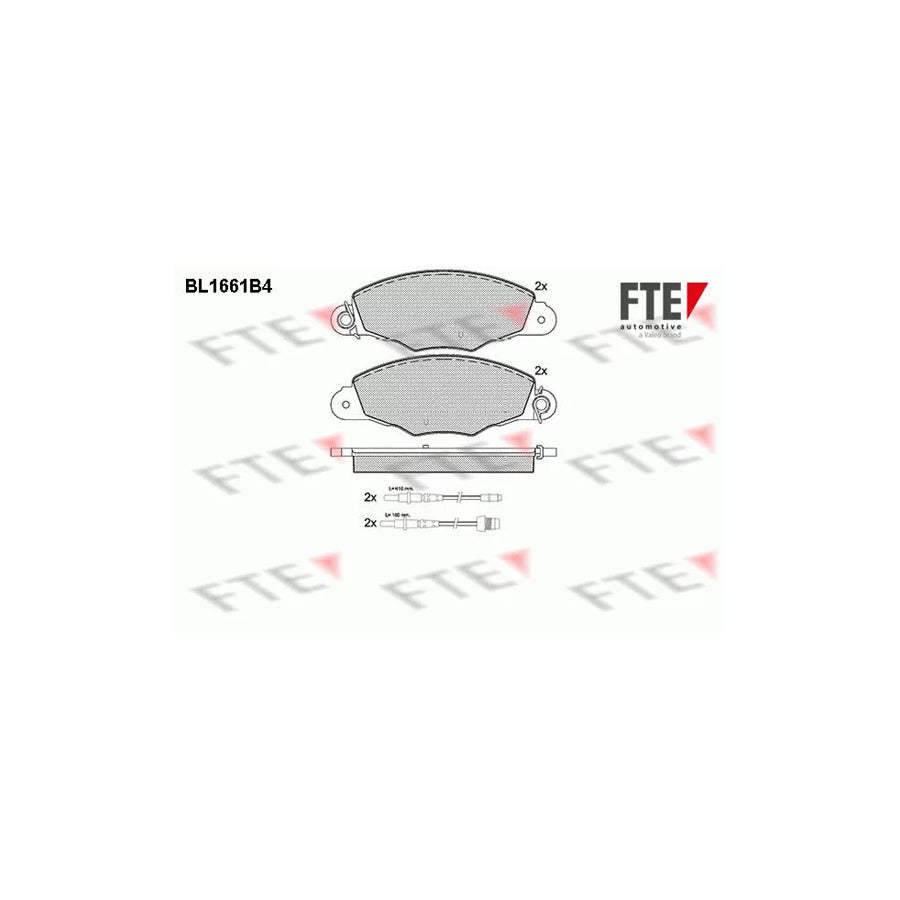 Fte BL1661B4 Brake Pad Set | ML Performance UK Car Parts