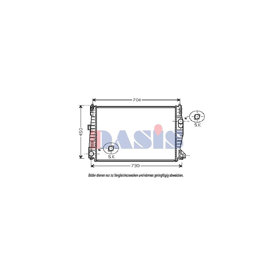 AKS Dasis 010003N Engine Radiator | ML Performance UK