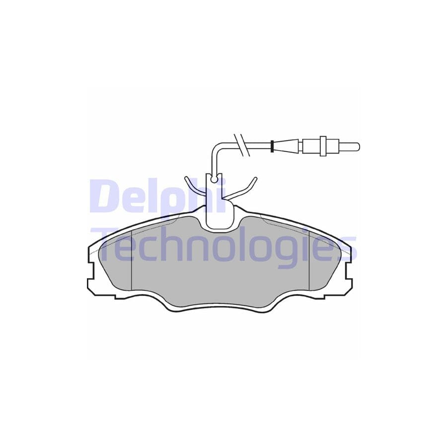 Delphi Lp985 Brake Pad Set For Peugeot 406