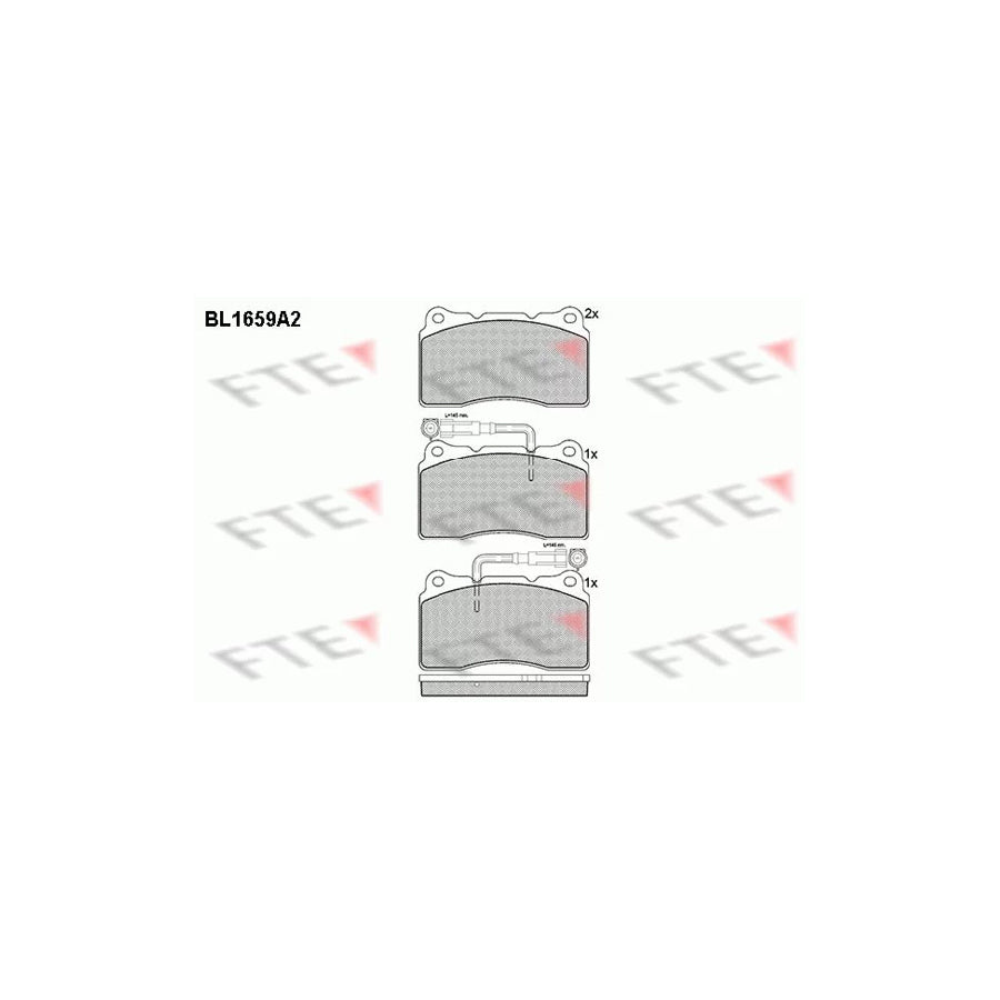 Fte BL1659A2 Brake Pad Set For Alfa Romeo 166 (936) | ML Performance UK Car Parts