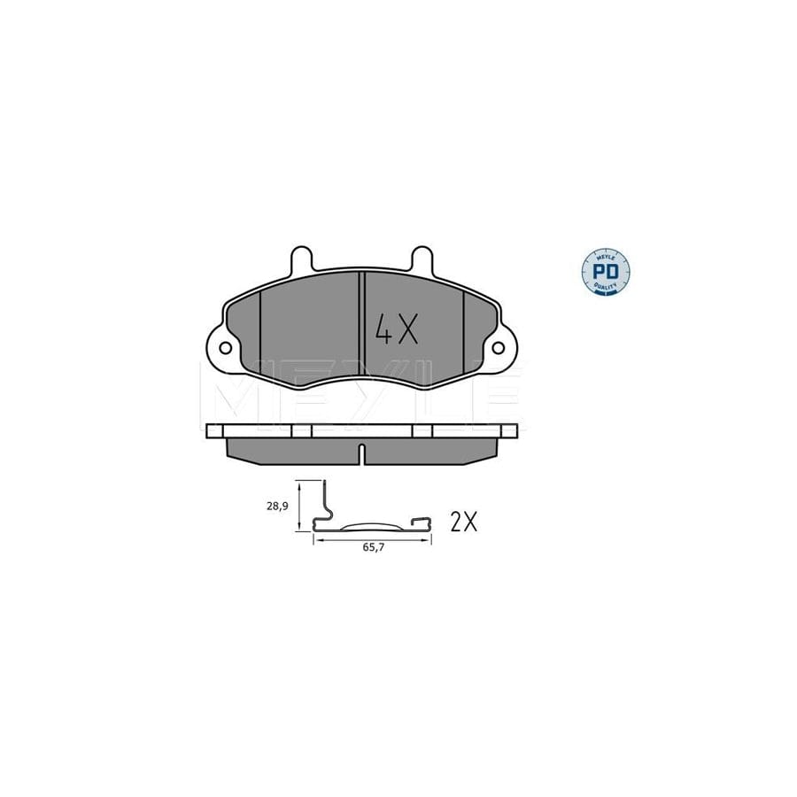 Meyle 025 214 7018/Pd Brake Pad Set For Ford Transit