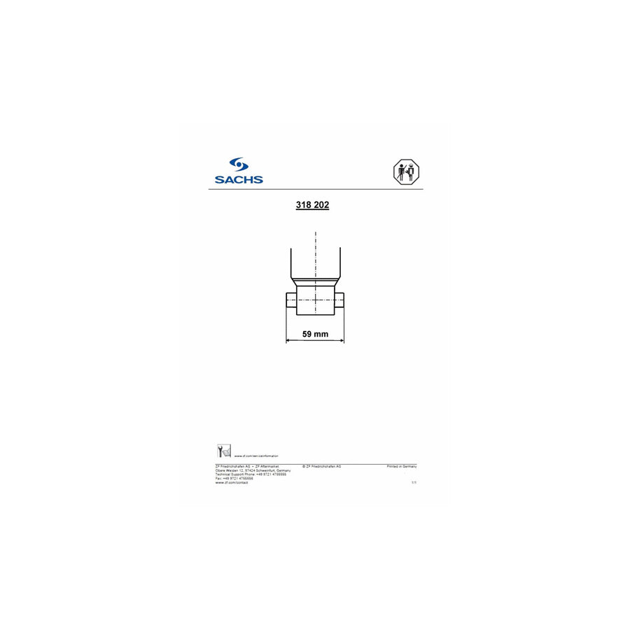 Sachs 318 202 Shock Absorber