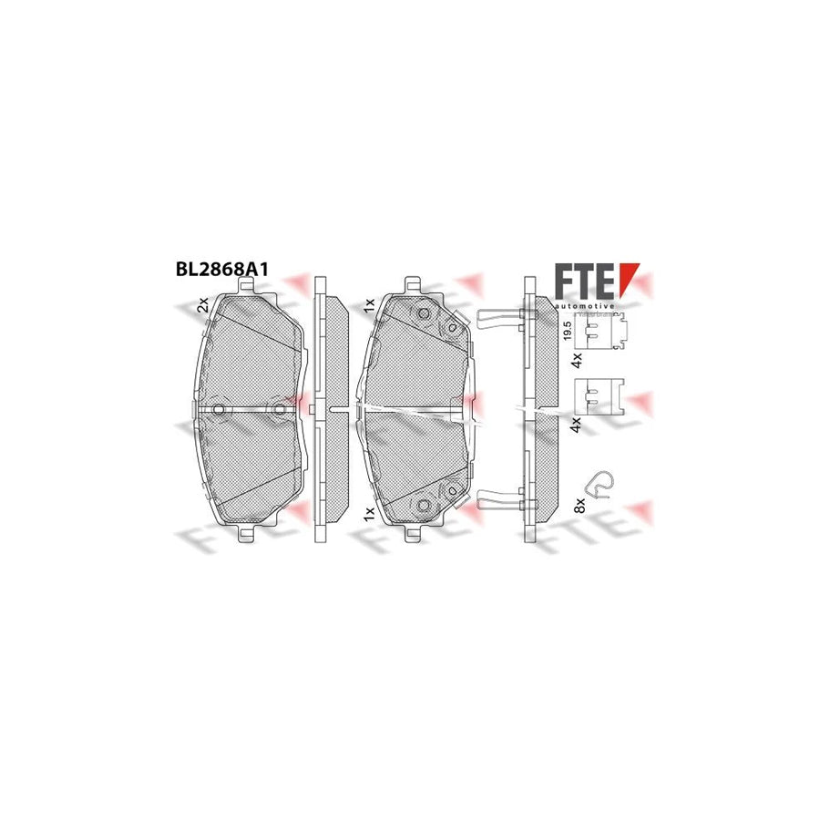 Fte 9011108 Brake Pad Set | ML Performance UK Car Parts