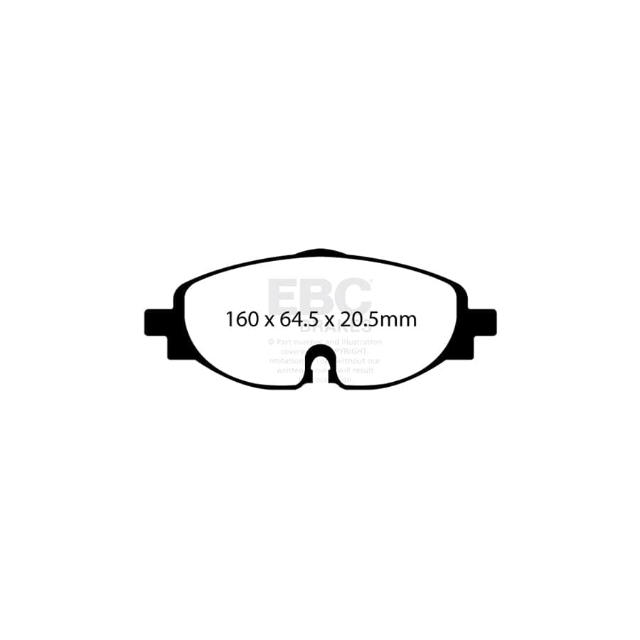 EBC PD11KF1295 Skoda Octavia (5E) Greenstuff Front Brake Pad & GD Disc Kit - TRW Caliper 2 | ML Performance UK Car Parts